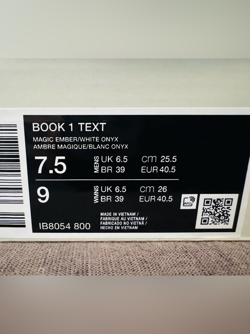 Nike Book 1 text basketball shoe